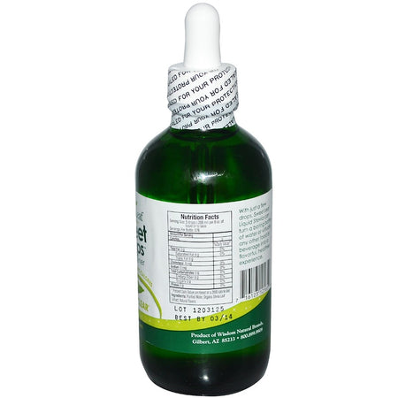 Wisdom Natural Sweetleaf - Liquid Stevia, Sweet Drops Sweetener, 4 fl oz (120 ml)