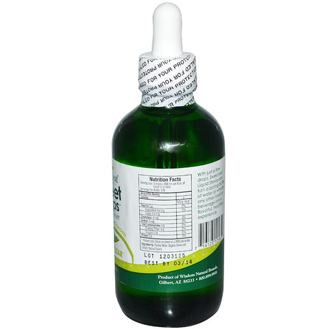 Wisdom Natural Sweetleaf - Liquid Stevia, Sweet Drops Sweetener, 4 fl oz (120 ml)
