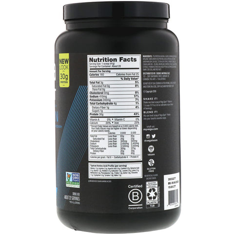 VEGA - Sport Protein- Vanilla (29.2oz)
