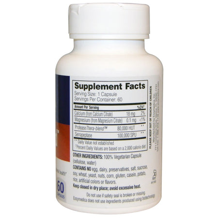 ENZYMEDICA - SerraGold - 60 Capsules