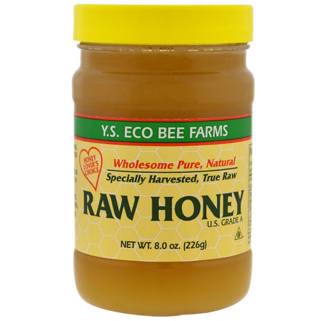 YS Organic Bee - Raw Honey - 8 Oz