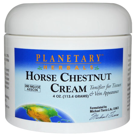 Planetary Herbals - Horse Chestnut Cream, 4 oz (113.4 g)