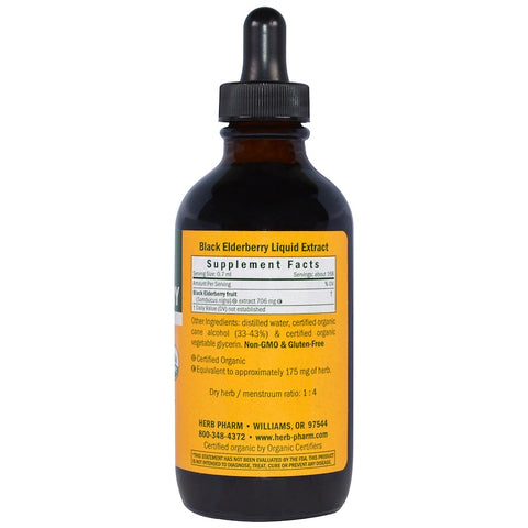Herb Pharm - Black Elderberry  - 4 Oz