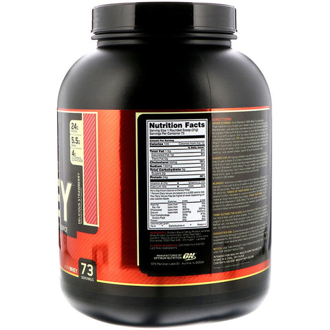 Optimum Nutrition - Gold Standard 100% Whey Delicious Strawberry - 5 Lb