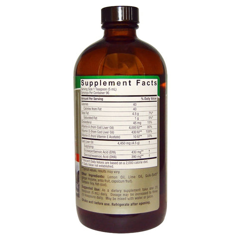 Nature's Answers - Cod Liver Oil - 16  Oz