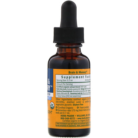 Herb Pharm - Brain & Memory Nervous System - 1 Oz