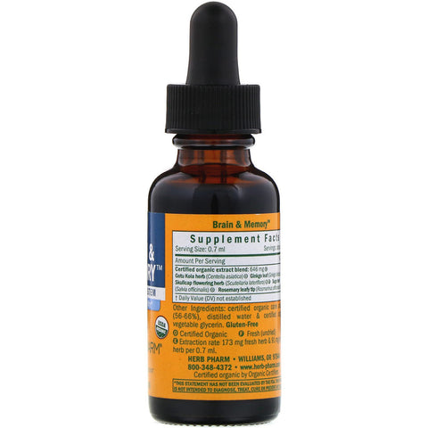 Herb Pharm - Brain & Memory Nervous System - 1 Oz