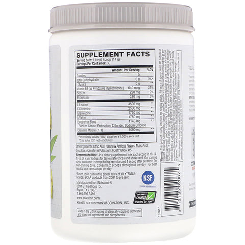 Xtend The Original 7G BCAA, Tropic Thunder, 14.8 oz (420 g) - 30 Servings