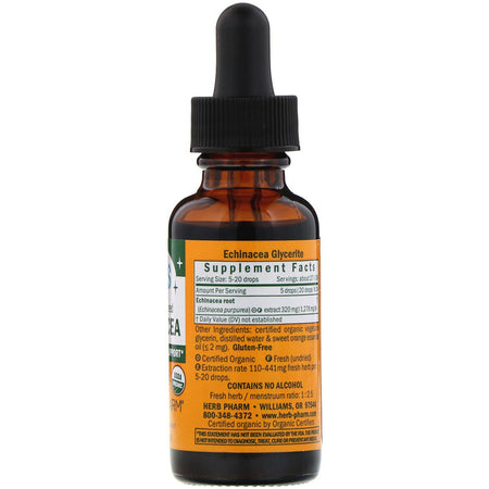 Herb Pharm - Kids Echinacea Glycerite (Alcohol-Free) - 1 Oz