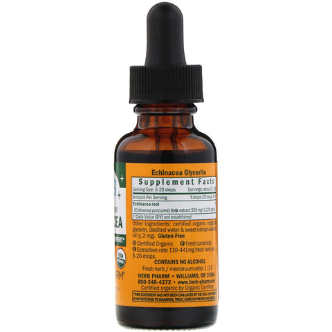Herb Pharm - Kids Echinacea Glycerite (Alcohol-Free) - 1 Oz