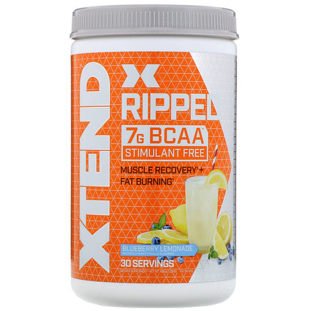 Xtend Ripped BCAAs, Blueberry Lemonade, 1.09 lbs (495 g) - 30 Servings