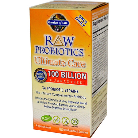 Garden Of Life - RAW Probiotics, Ultimate Care, 30 Veggie Caps