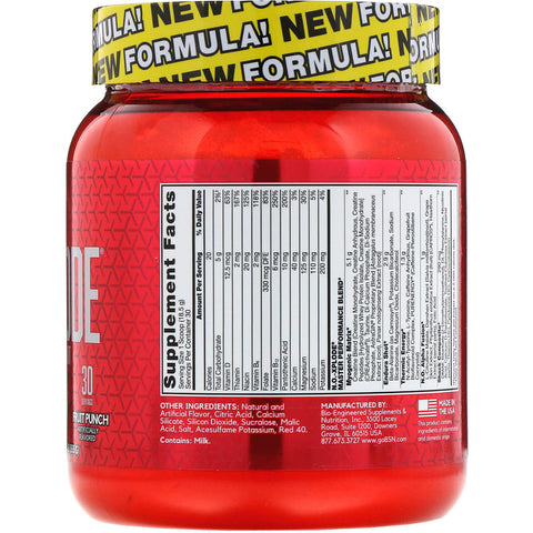 BSN - N.O.-Xplode, Legendary Pre-Workout, Fruit Punch, 1.22 lbs (555 g)