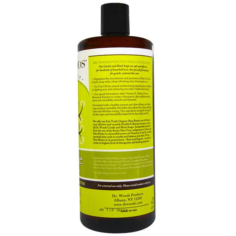 Dr Woods - Castile Soap Liquid Tea Tree With Shea Butter - 32 Ounce