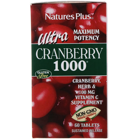 Natures Plus - ULTRA CRANBERRY 1000 MG S/R TAB 90