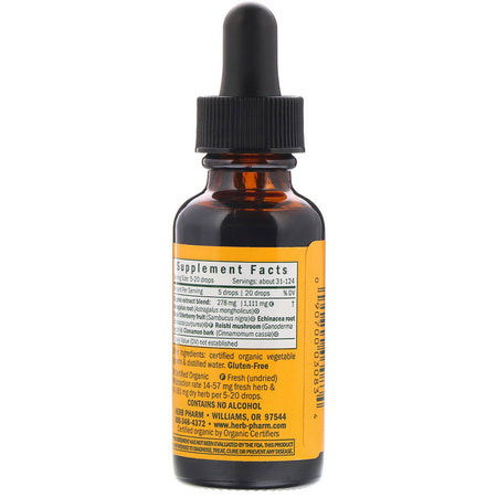 Herb Pharm - Kids Immune Fortifier, System Builder, Alcohol Free - 1 Oz