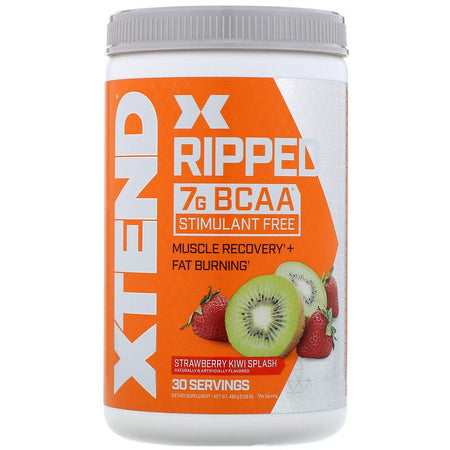 Xtend Ripped BCAAs, Strawberry Kiwi Splash, 1.09 lbs (495 g) - 30 Servings