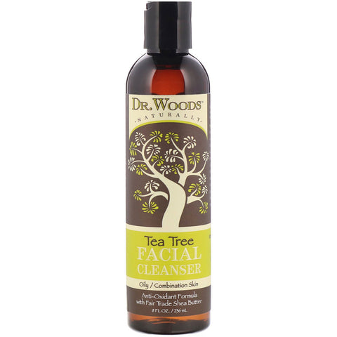 Dr Woods - Tea Tree Facial Cleanser With Shea Butter - 8 Ounce