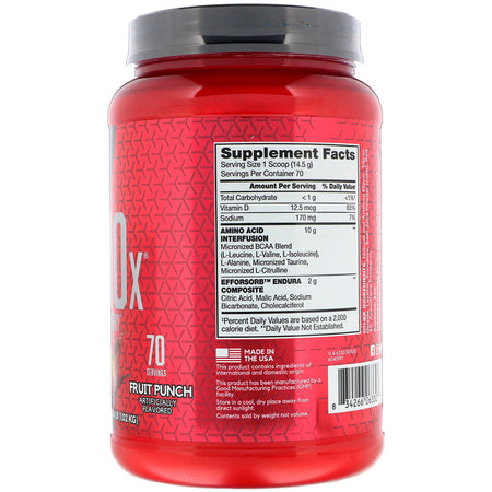 BSN - Amino-X, Endurance & Recovery,  Fruit Punch, 2.23 lb (1.01 kg)