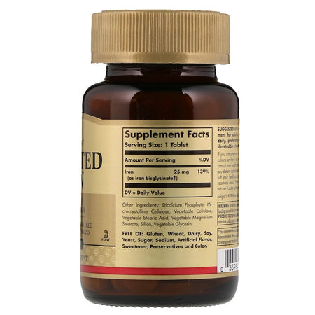 Solgar - Chelated Iron Tablets**  - 100