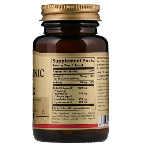 Solgar - Hyaluronic Acid 120 Mg Tablets - 30 Tablets