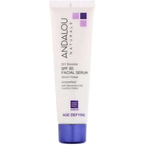 Andalou Naturals - Facial Serum, SPF 30, Age Defying, Unscented, 2 fl oz (58 ml)