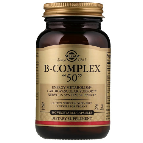 Solgar - B-Complex "50" Vegetable Capsules - 100 Capsules