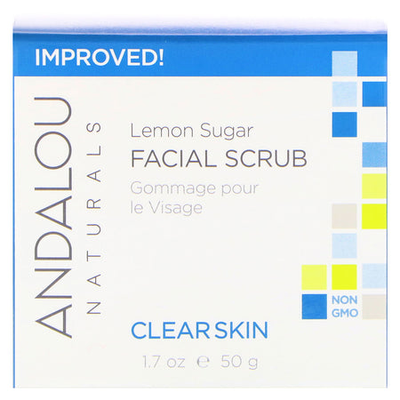 Andalou Naturals - Facial Scrub, Lemon Sugar, Clarifying, 1.7 oz (50 g)