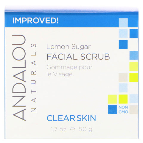 Andalou Naturals - Facial Scrub, Lemon Sugar, Clarifying, 1.7 oz (50 g)