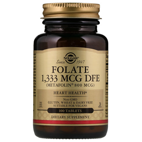 Solgar - Folate 800 Mcg (as Metafolin®) Tablets - 100