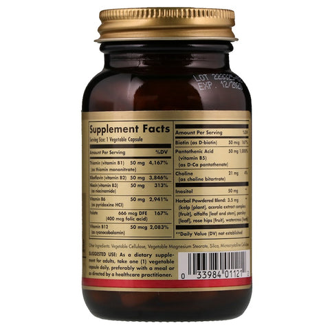 Solgar - B-Complex "50" Vegetable Capsules - 100 Capsules