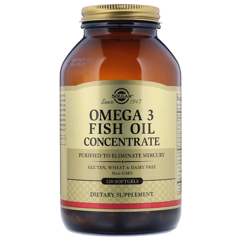 Solgar - Omega-3 Fish Oil Concentrate Softgels - 120 Softgels