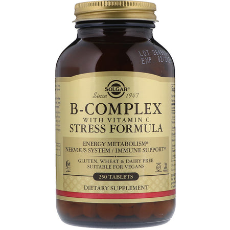 Solgar - B-Complex With Vitamin C Stress Formula* Tablets - 250