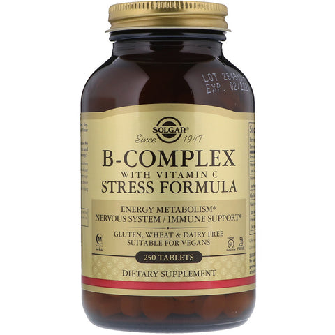 Solgar - B-Complex With Vitamin C Stress Formula* Tablets - 250