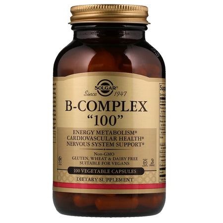 Solgar - B-Complex "100" Vegetable Capsules - 100 Capsules