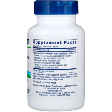 Life Extension - ENHANCED SUPER DIGESTIVE ENZYMES 60 CAPS - 60 Capsules