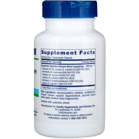 Life Extension - ENHANCED SUPER DIGESTIVE ENZYMES 60 CAPS - 60 Capsules