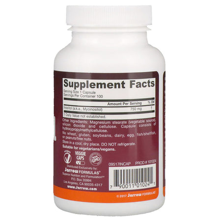 Jarrow - Inositol 750mg - 100 Capsules
