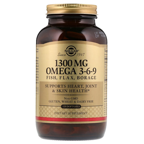 Solgar - EFA 1300 Mg Omega 3-6-9 Softgels    - 120 Softgels