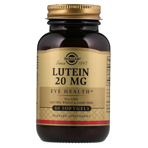 Solgar - Lutein 20 Mg Softgels - 60 Softgels
