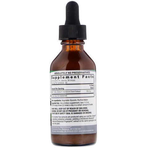 Nature's  Answers - Milk Thistle, Alcohol-Free, 2,000 mg, 2 fl oz (60 ml)