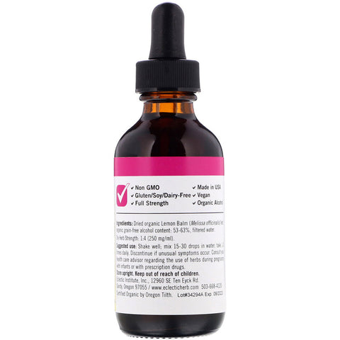Eclectic Institute - Lemon Balm - 2 Oz