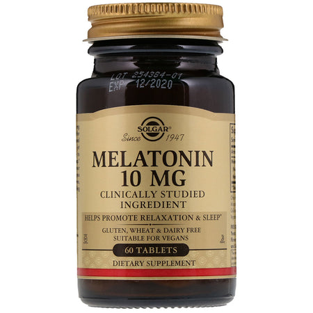Solgar - Melatonin 10 Mg Tablets - 60 Tablets