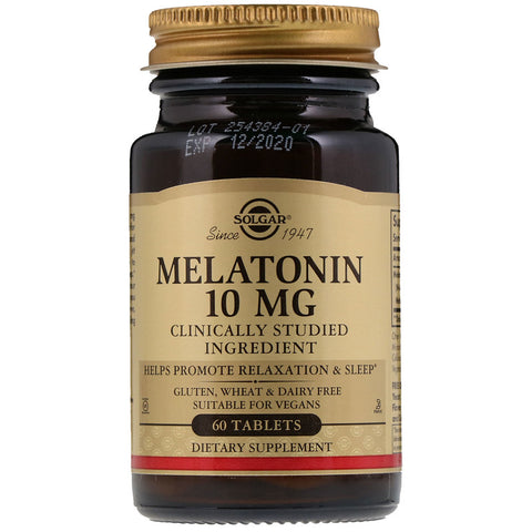 Solgar - Melatonin 10 Mg Tablets - 60 Tablets