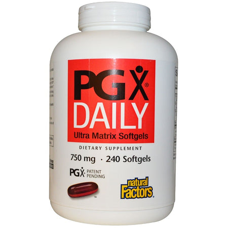 Natural Factors -  PGX Daily, Ultra Matrix Softgels, 750 Mg,  - 240 Softgels