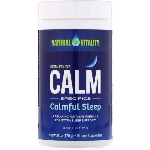 Natural Vitality - Natural Calm Specifics Calmful Sleep, Mixed Berry Flavor, 6 oz (170 g)