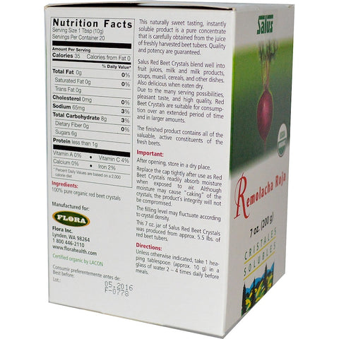 FLORA - Red Beet Crystals 7 Oz