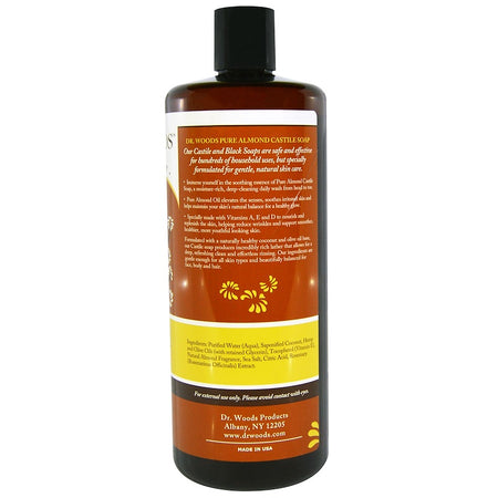 Dr Woods - Castile Soap Liquid Almond - 32 Ounce