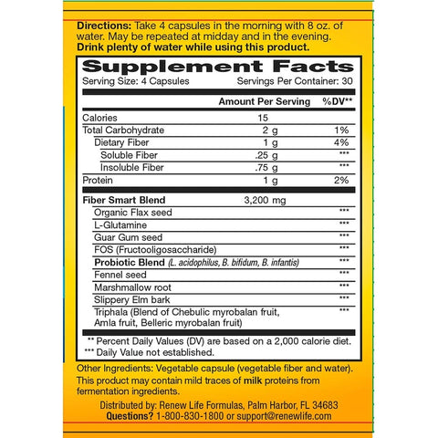 ReNew Life - FiberSmart, 120 Vegetable Capsules