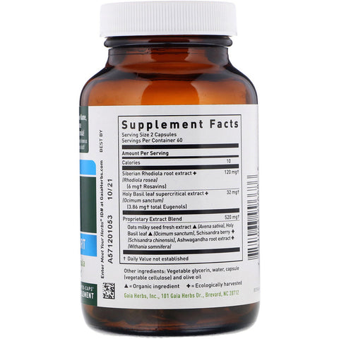 Gaia Herb - ADRENAL HEALTH DAILY SUPPORT LP CAPS 120